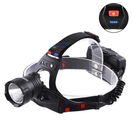 Ліхтар налобний XQ-218-HP50, Power Bank, 3x18650, signal light, індикація заряду, ЗП Type-C, Box — фото 5