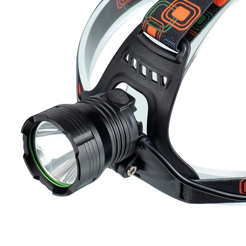 Ліхтар налобний XQ-218-HP50, Power Bank, 3x18650, signal light, індикація заряду, ЗП Type-C, Box — фото 6
