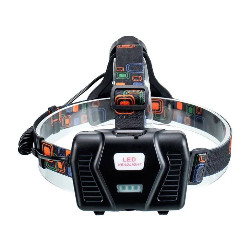 Ліхтар налобний XQ-219-HP50, 1 РЕЖИМ, Power Bank, 3x18650, signal light, індикація заряду, ЗП Type-C, Box — фото 9