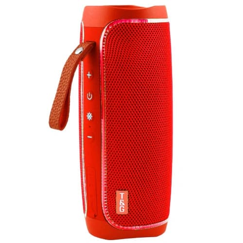 Bluetooth-колонка TG287, lightshow party, speakerphone, радио, red — фото 3