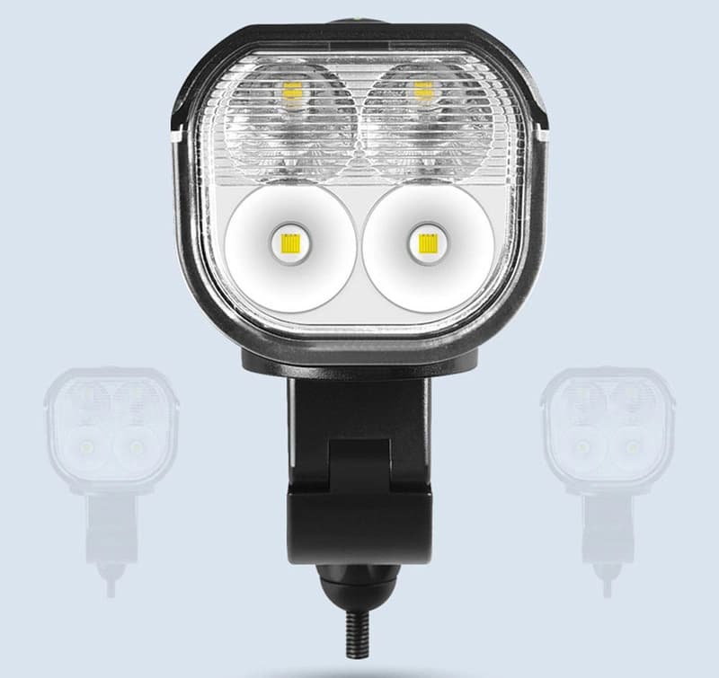 Велоліхтар із сигналом FY-336/2000-4T6, виносна кнопка, Waterproof, індикація заряду, Li-Ion акум., ЗП microUSB, Box — фото 6