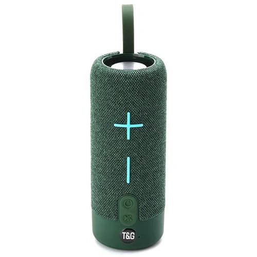 Bluetooth-колонка TG619C з RGB ПІДСВІЧУВАННЯМ, speakerphone, радіо, green — фото 2