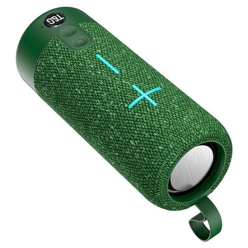 Bluetooth-колонка TG619C з RGB ПІДСВІЧУВАННЯМ, speakerphone, радіо, green — фото 3