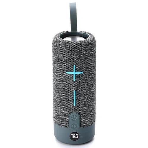 Bluetooth-колонка TG619C з RGB ПІДСВІЧУВАННЯМ, speakerphone, радіо, grey — фото 2