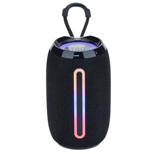 Bluetooth-колонка TG653 з RGB ПІДСВІЧУВАННЯМ, speakerphone, радіо, black — фото 1