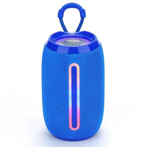 Bluetooth-колонка TG653 з RGB ПІДСВІЧУВАННЯМ, speakerphone, радіо, blue — фото 1
