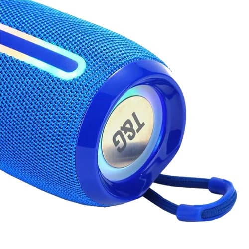 Bluetooth-колонка TG653 з RGB ПІДСВІЧУВАННЯМ, speakerphone, радіо, blue — фото 2