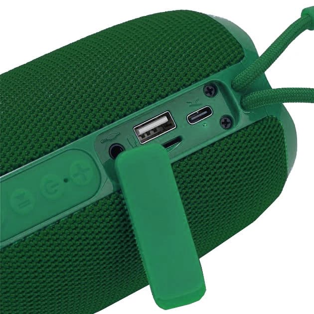 Bluetooth-колонка TG653 з RGB ПІДСВІЧУВАННЯМ, speakerphone, радіо, green — фото 2