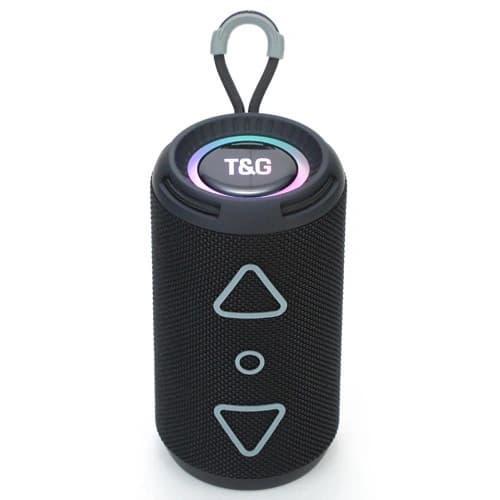 Bluetooth-колонка TG656 з RGB ПІДСВІЧУВАННЯМ, speakerphone, радіо, black — фото 1
