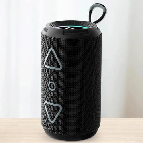 Bluetooth-колонка TG656 з RGB ПІДСВІЧУВАННЯМ, speakerphone, радіо, black — фото 2