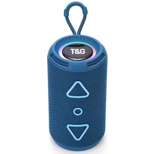 Bluetooth-колонка TG656 з RGB ПІДСВІЧУВАННЯМ, speakerphone, радіо, blue — фото 1