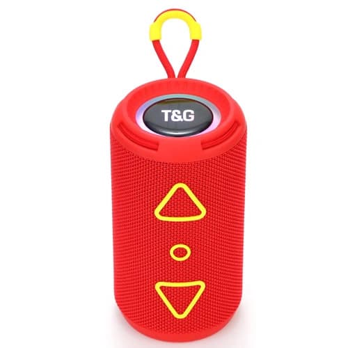 Bluetooth-колонка TG656 з RGB ПІДСВІЧУВАННЯМ, speakerphone, радіо, red — фото 1