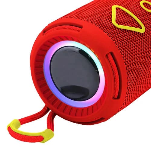 Bluetooth-колонка TG656 з RGB ПІДСВІЧУВАННЯМ, speakerphone, радіо, red — фото 3