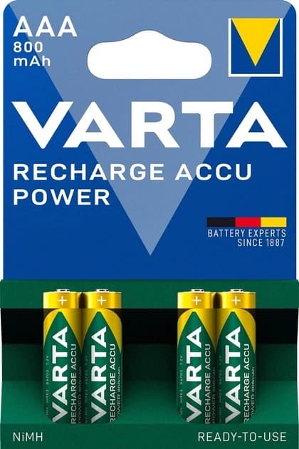 Акумулятор Varta HR3 800mAh /B4/P10/P50