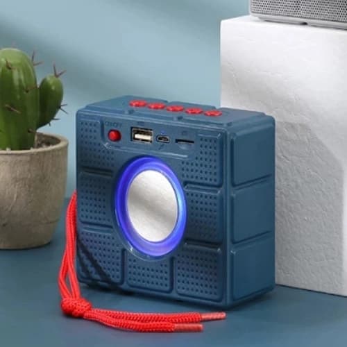 Bluetooth-колонка TG311 з RGB ПІДСВІЧУВАННЯМ, speakerphone, радіо, blue — фото 2