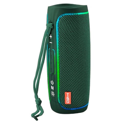 Bluetooth-колонка TG288 з RGB ПІДСВІЧУВАННЯМ, speakerphone, радіо, green — фото 4