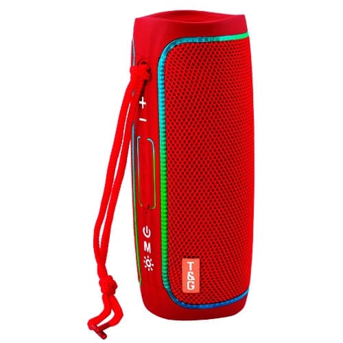 Bluetooth-колонка TG288 з RGB ПІДСВІЧУВАННЯМ, speakerphone, радіо, red — фото 2