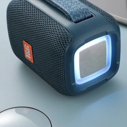 Bluetooth-колонка TG339 з RGB ПІДСВІЧУВАННЯМ, speakerphone, радіо, blue — фото 3