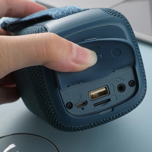 Bluetooth-колонка TG339 з RGB ПІДСВІЧУВАННЯМ, speakerphone, радіо, blue — фото 5