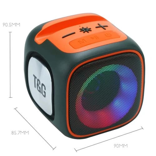 Bluetooth-колонка TG359 з RGB ПІДСВІЧУВАННЯМ, speakerphone, радіо, green — фото 2