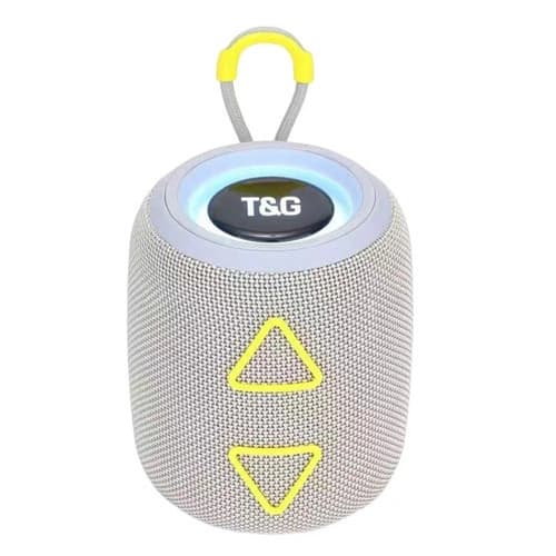 Bluetooth-колонка TG655 з RGB ПІДСВІЧУВАННЯМ, speakerphone, радіо, grey — фото 1