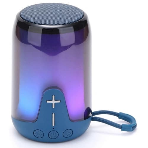 Bluetooth-колонка TG652 з RGB ПІДСВІЧУВАННЯМ, speakerphone, радіо, blue — фото 1