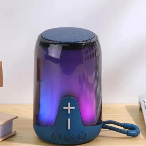 Bluetooth-колонка TG652 з RGB ПІДСВІЧУВАННЯМ, speakerphone, радіо, blue — фото 2