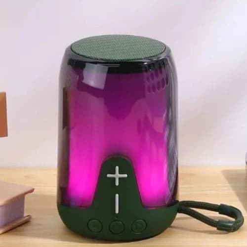 Bluetooth-колонка TG652 з RGB ПІДСВІЧУВАННЯМ, speakerphone, радіо, green — фото 2