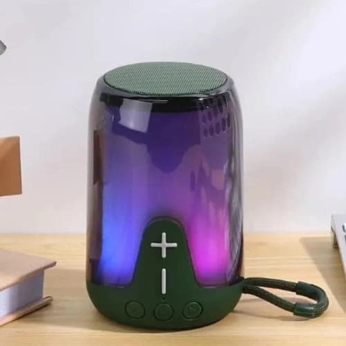 Bluetooth-колонка TG652 з RGB ПІДСВІЧУВАННЯМ, speakerphone, радіо, green — фото 3