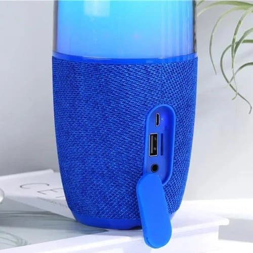 Bluetooth-колонка TG644 з RGB ПІДСВІЧУВАННЯМ, speakerphone, радіо, blue — фото 2