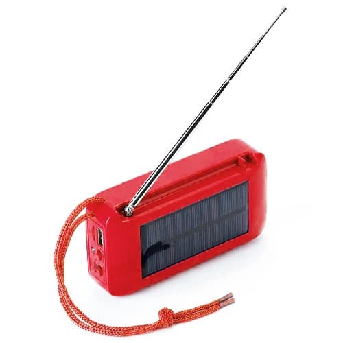 Bluetooth-колонка TG368, speakerphone, радіо, сонячна батарея, red — фото 2