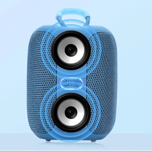 Bluetooth-колонка TG658 з RGB ПІДСВІЧУВАННЯМ, speakerphone, радіо, blue — фото 4