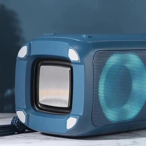 Bluetooth-колонка TG333 з RGB ПІДСВІЧУВАННЯМ, speakerphone, радіо, blue — фото 2