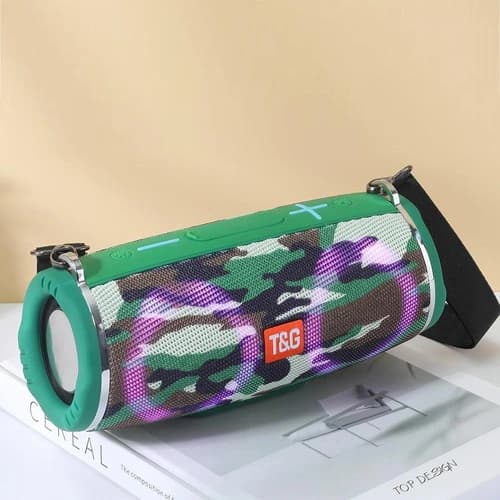 Bluetooth-колонка TG642 з RGB ПІДСВІЧУВАННЯМ, speakerphone, радіо, camouflage — фото 2