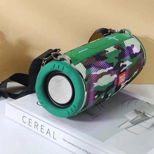Bluetooth-колонка TG642 з RGB ПІДСВІЧУВАННЯМ, speakerphone, радіо, camouflage — фото 5