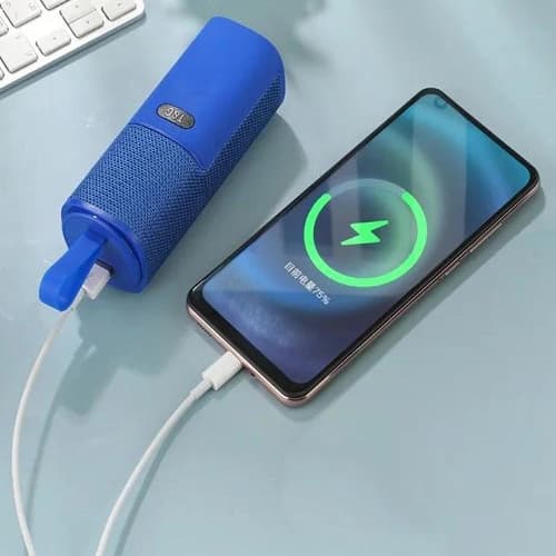 Bluetooth-колонка з навушниками TG807, з функцією Power Bank, speakerphone, радіо, blue — фото 2