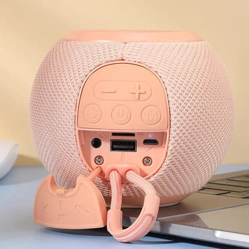 Bluetooth-колонка TG337 з RGB ПІДСВІЧУВАННЯМ, speakerphone, радіо, pink — фото 3