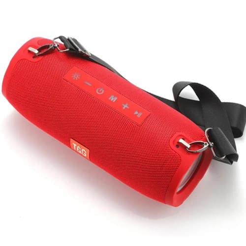 Bluetooth-колонка TG322 с RGB ПОДСВЕТКОЙ, speakerphone, радио, red — фото 2