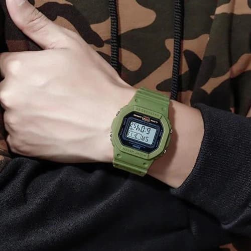 Годинники наручні 1628AGWT SKMEI, ARMY GREEN-WHITE — фото 4