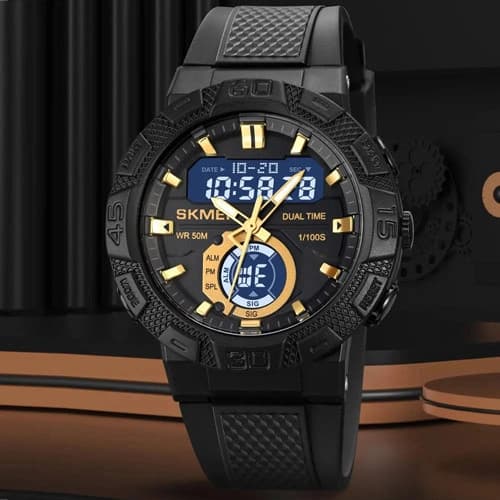 Годинники наручні 1881GDBK SKMEI, GOLD-BLACK — фото 5
