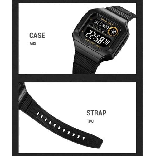 Годинники наручні 2022GDBK SKMEI, GOLD-BLACK — фото 2