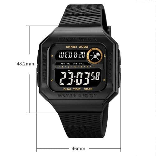 Годинники наручні 2022GDBK SKMEI, GOLD-BLACK — фото 4