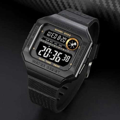Годинники наручні 2022GDBK SKMEI, GOLD-BLACK — фото 8