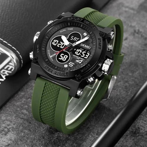 Годинники наручні 2065AG SKMEI, ARMY GREEN — фото 4