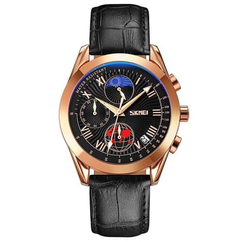 Годинники наручні 9236RGBK SKMEI, ROSE GOLD/BLACK — фото 1