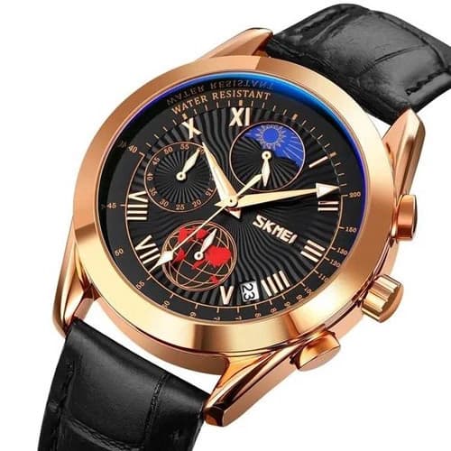 Годинники наручні 9236RGBK SKMEI, ROSE GOLD/BLACK — фото 2