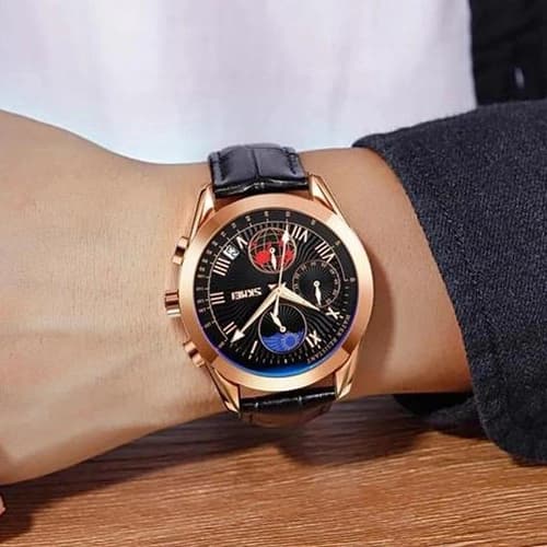 Годинники наручні 9236RGBK SKMEI, ROSE GOLD/BLACK — фото 3