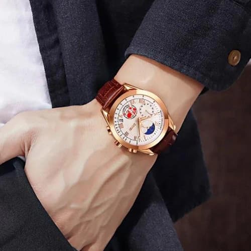 Годинники наручні 9236RGSI SKMEI, ROSE GOLD/SILVER — фото 2