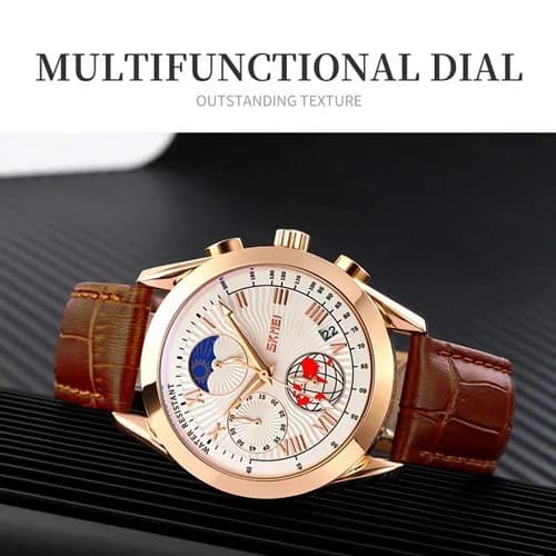 Годинники наручні 9236RGSI SKMEI, ROSE GOLD/SILVER — фото 3