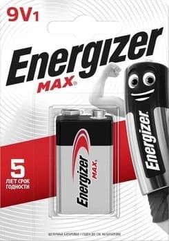 Батарейка крона Energizer 9V/6LR61 Max